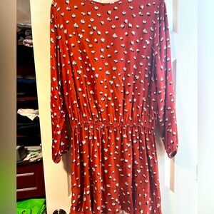 Rust dress by Mudpie size large NWOT